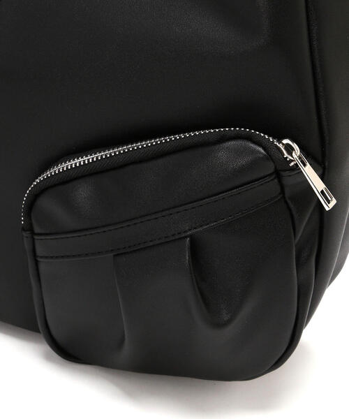 FREE'S MART（フリーズマート）の「ダブルポケットバッグ（トートバッグ・レディース・ブラウン/ブラック・ﾌﾘ-）」の6枚目の写真