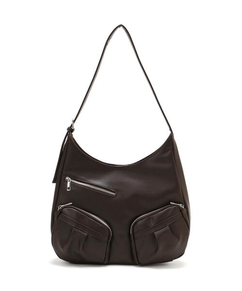 FREE'S MART（フリーズマート）の「ダブルポケットバッグ（トートバッグ・レディース・ブラウン/ブラック・ﾌﾘ-）」の11枚目の写真