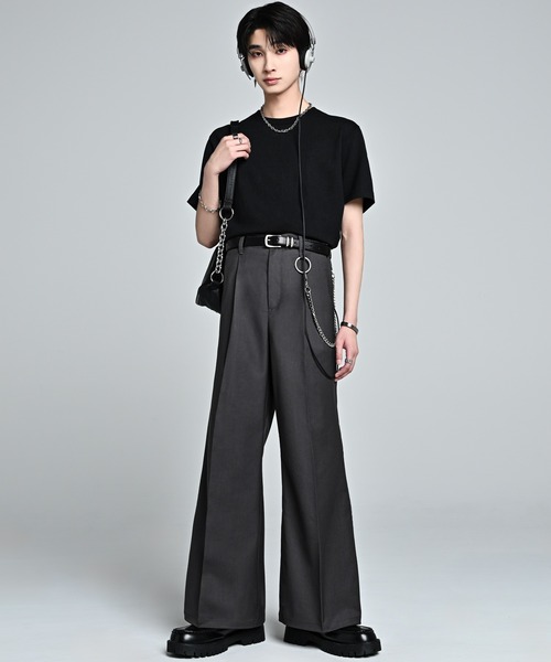 ADRER(アドラー)の「Extra Quality TR Flare Slacks / エクストラクオリティ TR フレアスラックス(スラックス・メンズ・チャコールグレー/ブラック・XS/L/M/S)」の5枚目の写真