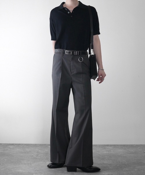 ADRER(アドラー)の「Extra Quality TR Flare Slacks / エクストラクオリティ TR フレアスラックス(スラックス・メンズ・チャコールグレー/ブラック・XS/L/M/S)」の7枚目の写真