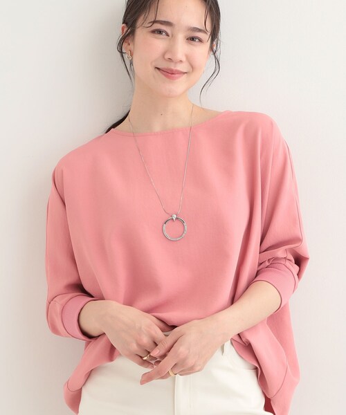 SHOO・LA・RUE（シューラルー）の「【着丈選べる/体型カバー/洗濯機可】さらさらとろん ドルマンブラウス（シャツ/ブラウス・レディース・ライトイエロー系/ピンク系/ピンク系9/サックスブルー系7/ネイビー/ライトイエロー系8/ブラウン系その他/サックスブルー/グレー系4/ブラウン系その他5/ネイビー系5/グレー・00）」の11枚目の写真