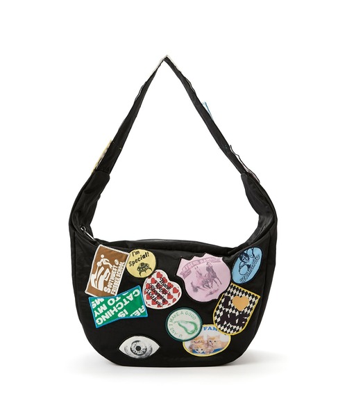 HEY!MrsROSE（ヘイミセスローズ）の「HEY! Mrs ROSE(ヘイ！ミセスローズ)HEY!Wappen BAG（ショルダーバッグ・レディース・ホワイト/ピンク/ブラック・FREE）」の19枚目の写真