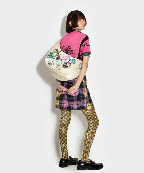 HEY!MrsROSE(ヘイミセスローズ)の「HEY! Mrs ROSE(ヘイ!ミセスローズ)HEY!Wappen BAG(ショルダーバッグ・レディース・ホワイト/ピンク/ブラック・FREE)」の13枚目の写真