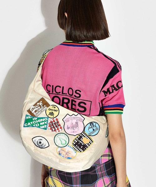 HEY!MrsROSE(ヘイミセスローズ)の「HEY! Mrs ROSE(ヘイ!ミセスローズ)HEY!Wappen BAG(ショルダーバッグ・レディース・ホワイト/ピンク/ブラック・FREE)」の11枚目の写真