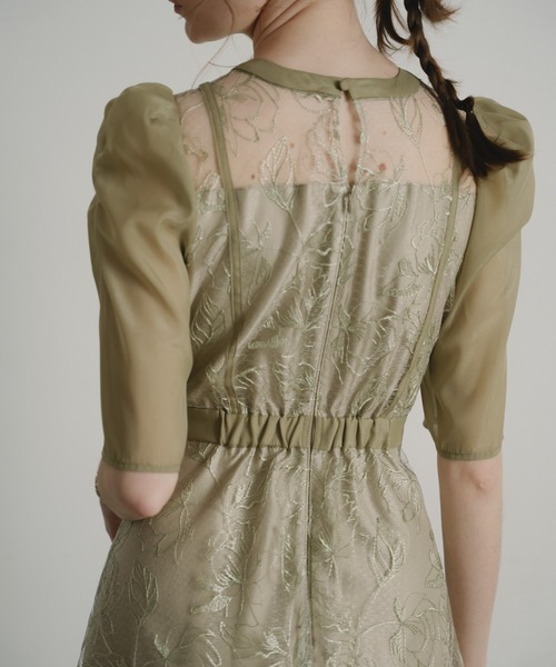 Dorry Doll(ドリードール)の「スイッチングパターンドレス(ドレス・レディース・ブラウン/グレー/グリーン・MEDIUM)」の18枚目の写真