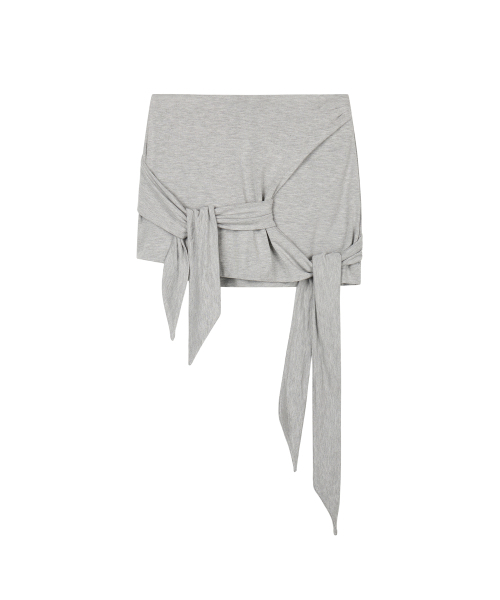 ROCKCAKE（ロックケーキ）の「Drape Wrap Mini Skirt - Gray（スカート・レディース・その他・SMALL）」の2枚目の写真