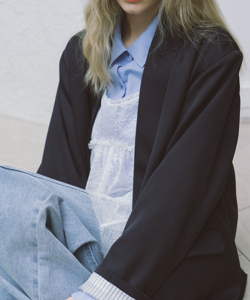 archives（アルシーヴ）の「レースギャザーキャミチュニック（チュニック・レディース・オフホワイト/ブラック・MEDIUM）」の5枚目の写真