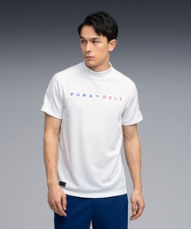 PUMA プーマ メンズ ゴルフ PB ロゴ モックネック 半袖 シャツ