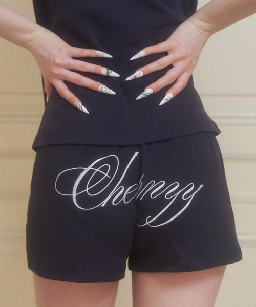 chernyy shorts / バック刺繍ロゴショートパンツ（その他パンツ