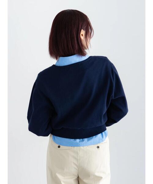 Te chichi(テチチ)の「コンパクトクルーネックニット【AOYAMA FASHION ASSOCIATION × Té chichi】(ニット/セーター・レディース・ネイビー/グレー・F)」の10枚目の写真
