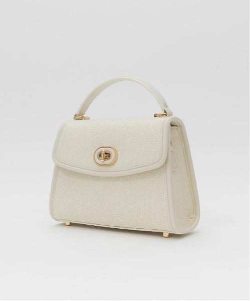 RANDA（ランダ）の「2WAY リボンチャームハンドバッグ（ハンドバッグ・レディース・アイボリー/ブラック/ピンク・FREE）」の19枚目の写真