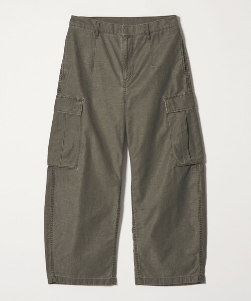 BEAUTY&YOUTH UNITED ARROWS(ビューティーアンドユースユナイテッドアローズ)の「ピグメント バックサテン カーブ カーゴ パンツ(カーゴパンツ・メンズ・オリーブ・M/S/XL/L)」の1枚目の写真