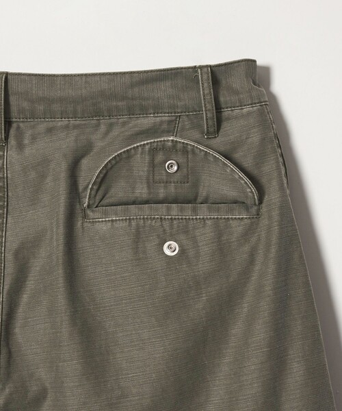 BEAUTY&YOUTH UNITED ARROWS(ビューティーアンドユースユナイテッドアローズ)の「ピグメント バックサテン カーブ カーゴ パンツ(カーゴパンツ・メンズ・オリーブ・M/S/XL/L)」の2枚目の写真
