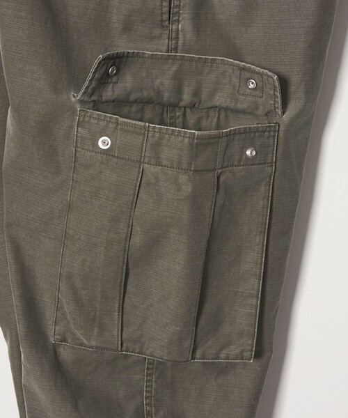 BEAUTY&YOUTH UNITED ARROWS(ビューティーアンドユースユナイテッドアローズ)の「ピグメント バックサテン カーブ カーゴ パンツ(カーゴパンツ・メンズ・オリーブ・M/S/XL/L)」の3枚目の写真