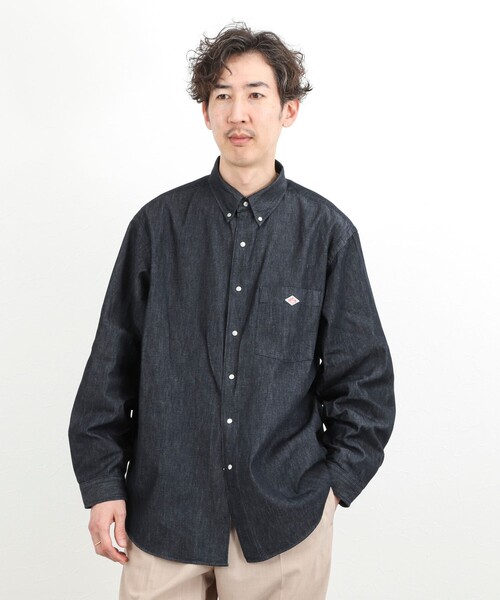 DANTON（ダントン）の「【DANTON】ダンガリー ドットボタン ボタンダウンシャツ 長袖 26SS（DT-B0293DUG）（シャツ/ブラウス・メンズ・インディゴブルー・38/40/42/44）」の10枚目の写真