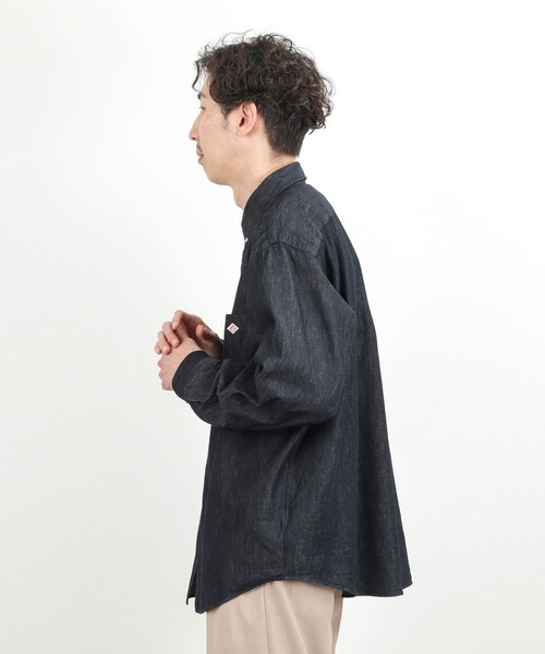 DANTON（ダントン）の「【DANTON】ダンガリー ドットボタン ボタンダウンシャツ 長袖 26SS（DT-B0293DUG）（シャツ/ブラウス・メンズ・インディゴブルー・38/40/42/44）」の11枚目の写真