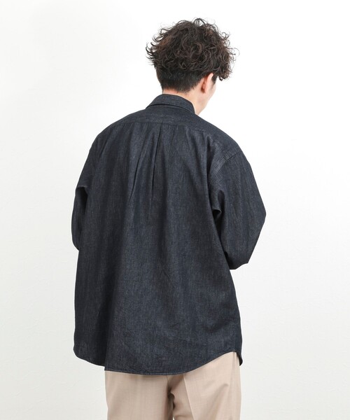 DANTON（ダントン）の「【DANTON】ダンガリー ドットボタン ボタンダウンシャツ 長袖 26SS（DT-B0293DUG）（シャツ/ブラウス・メンズ・インディゴブルー・38/40/42/44）」の12枚目の写真