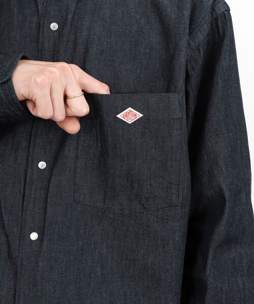 DANTON（ダントン）の「【DANTON】ダンガリー ドットボタン ボタンダウンシャツ 長袖 26SS（DT-B0293DUG）（シャツ/ブラウス・メンズ・インディゴブルー・38/40/42/44）」の18枚目の写真