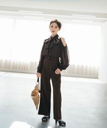 NATURAL BEAUTY BASIC | 【Oggi5月号掲載】◇＜骨格ナチュラル＞リネンブレンドパンツ(その他パンツ)
