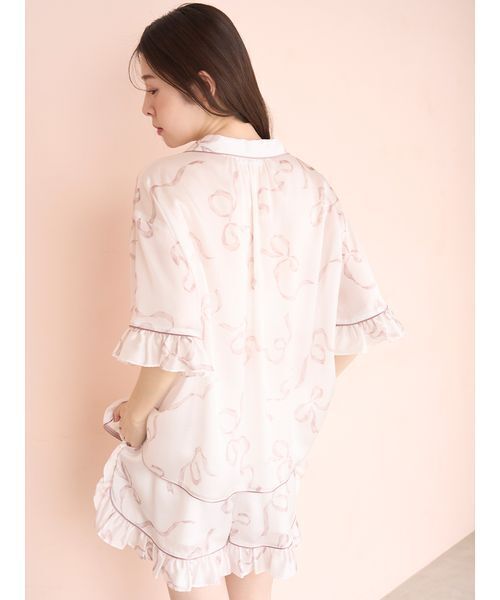 【Luxshine】【接触冷感】フリルリボンショートパンツ(ルームウェア/パジャマ)|SNIDEL HOME(スナイデルホーム)