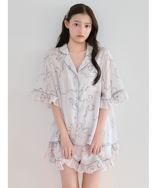 【Luxshine】【接触冷感】フリルリボンショートパンツ（ルームウェア/パジャマ）｜SNIDEL HOME（スナイデルホーム）