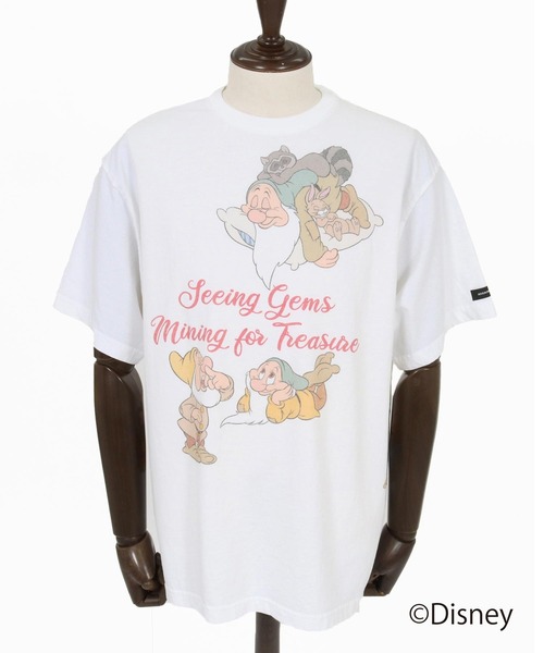 ADAM PATEK(アダムパテック)の「mt10343-ADAMPATEK -Snow White and the Seven Dwarfs multiT Tシャツ(AP2614041)(Tシャツ/カットソー・メンズ・ブラック/ホワイト・2/1)」の18枚目の写真