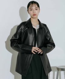 PAGEBOY | フェイクレザールーズライダース(ライダースジャケット)