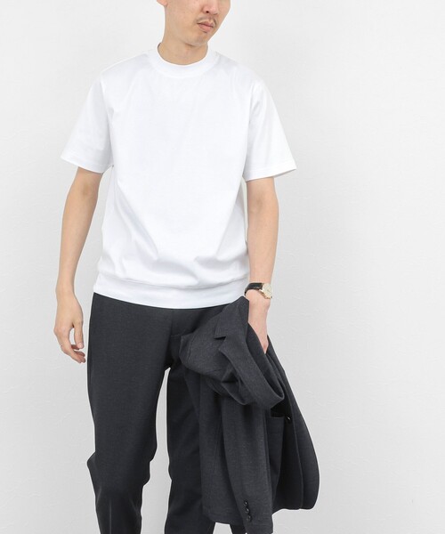 NOLLEY’S（ノーリーズ）の「《ビジカジ対応》防臭・消臭 シルケットスムース クルーネックドレスTシャツ 26SS（Tシャツ/カットソー・メンズ・チャコールグレー/ブルー/ホワイト/ダークネイビー・S/XXL/XL/L/M）」の19枚目の写真