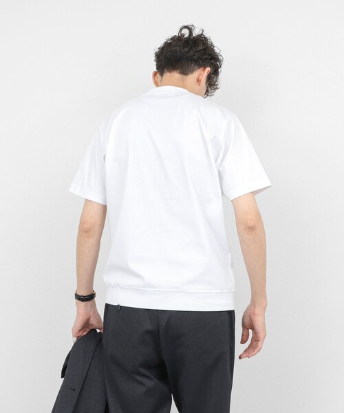 NOLLEY’S（ノーリーズ）の「《ビジカジ対応》防臭・消臭 シルケットスムース クルーネックドレスTシャツ 26SS（Tシャツ/カットソー・メンズ・チャコールグレー/ブルー/ホワイト/ダークネイビー・S/XXL/XL/L/M）」の22枚目の写真