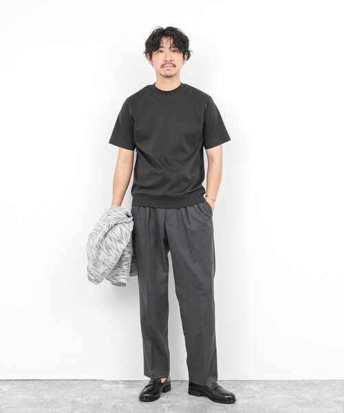 NOLLEY’S（ノーリーズ）の「《ビジカジ対応》防臭・消臭 シルケットスムース クルーネックドレスTシャツ 26SS（Tシャツ/カットソー・メンズ・チャコールグレー/ブルー/ホワイト/ダークネイビー・S/XXL/XL/L/M）」の7枚目の写真