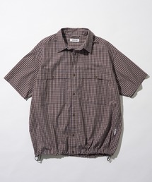 L.L.Bean（エルエルビーン）の「【MAISON CLUB】Outdoor Half Sleeve Shirt   アウトドア半袖シャツ ボックスシルエット ビッグポケット ドローコード 着丈調整可能 短丈 クロップド チェック ミニタータンチェック（シャツ/ブラウス）」