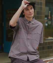 PENDLETON（ペンドルトン）の「【MAISON CLUB】Outdoor Half Sleeve Shirt / アウトドア半袖シャツ　ボックスシルエット/ビッグポケット/ドローコード/着丈調整可能/短丈/クロップド/チェック/ミニタータンチェック（シャツ/ブラウス）」