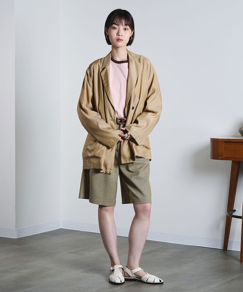 ROSE BUD(ローズバッド)の「(mici)CHECK BERMUDA SHORTS(その他パンツ・レディース・ベージュ/グリーン・S/M)」の9枚目の写真