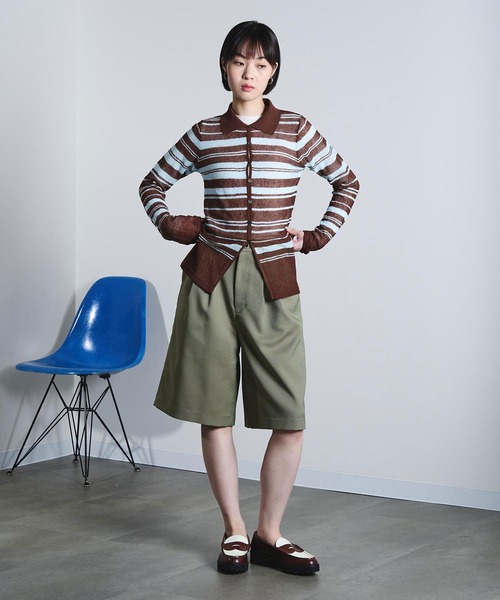 ROSE BUD(ローズバッド)の「(mici)CHECK BERMUDA SHORTS(その他パンツ・レディース・ベージュ/グリーン・S/M)」の18枚目の写真