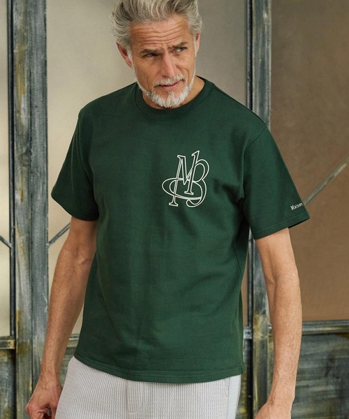 Maison code 13(メゾンコードサーティーン)の「mt10348-super heavyweight 10oz tee Tシャツ(M26S-29)(Tシャツ/カットソー・メンズ・グリーン系その他/ホワイト/ブラック・S/M/L/XL)」の5枚目の写真