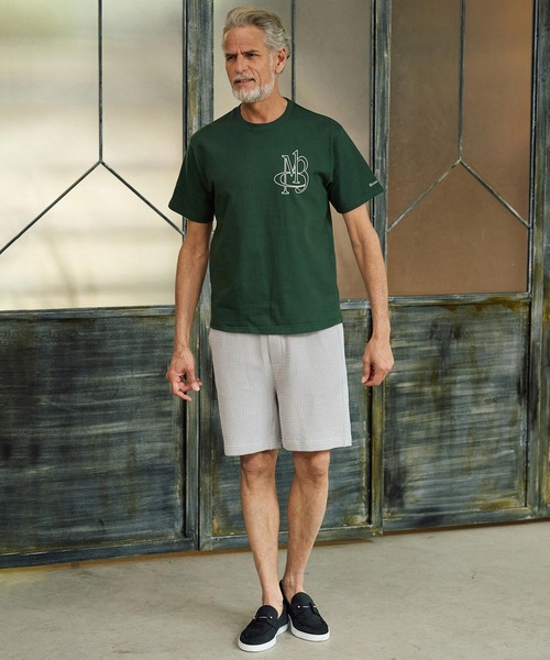 Maison code 13(メゾンコードサーティーン)の「mt10348-super heavyweight 10oz tee Tシャツ(M26S-29)(Tシャツ/カットソー・メンズ・グリーン系その他/ホワイト/ブラック・S/M/L/XL)」の8枚目の写真