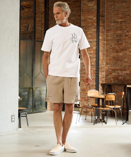 Maison code 13(メゾンコードサーティーン)の「mt10348-super heavyweight 10oz tee Tシャツ(M26S-29)(Tシャツ/カットソー・メンズ・グリーン系その他/ホワイト/ブラック・S/M/L/XL)」の11枚目の写真