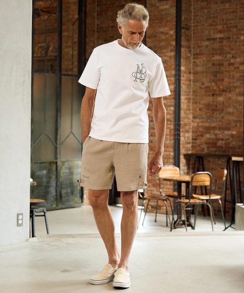 Maison code 13(メゾンコードサーティーン)の「mt10348-super heavyweight 10oz tee Tシャツ(M26S-29)(Tシャツ/カットソー・メンズ・グリーン系その他/ホワイト/ブラック・S/M/L/XL)」の12枚目の写真