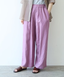 △40/1 Linen easy gum tack pants