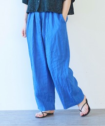 yuni | 40/1 Linen easy gum tack pants(その他パンツ)