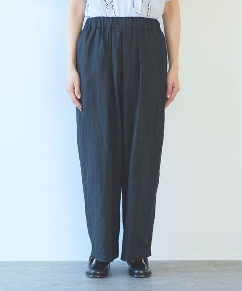 yuni(ユニ )の「△40/1 Linen easy gum tack pants(その他パンツ・レディース・ブルー/ブラック/オレンジ/アイボリー/パープル・S/M)」の20枚目の写真