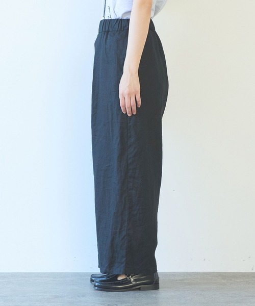 yuni(ユニ )の「△40/1 Linen easy gum tack pants(その他パンツ・レディース・ブルー/ブラック/オレンジ/アイボリー/パープル・S/M)」の21枚目の写真