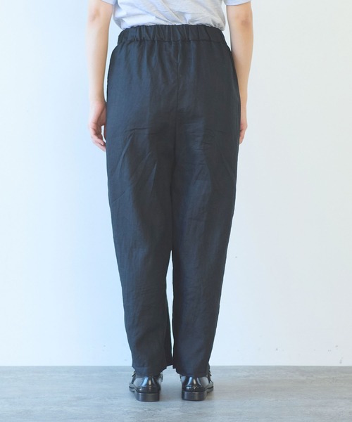 yuni(ユニ )の「△40/1 Linen easy gum tack pants(その他パンツ・レディース・ブルー/ブラック/オレンジ/アイボリー/パープル・S/M)」の22枚目の写真