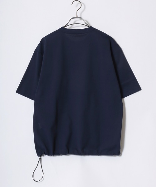 ANPAS(アンパス)の「Cool Mesh Oversized T-Shirt/クールメッシュワイドTシャツ メンズ 接触冷感 吸汗速乾 通気性 遮熱 UV対策 ストレッチ ドローコード 胸ポケット(Tシャツ/カットソー・メンズ・サックスブルー/ライトグレー/ネイビー/カーキ/ブラック/ワイン・XL/M/L)」の19枚目の写真