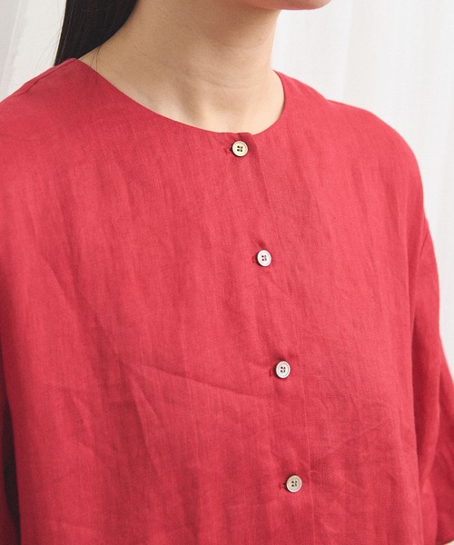 fig London(フィグロンドン)の「daily LINEN dress(ワンピース・レディース・レッド/グリーン/ピンク・FREE)」の8枚目の写真