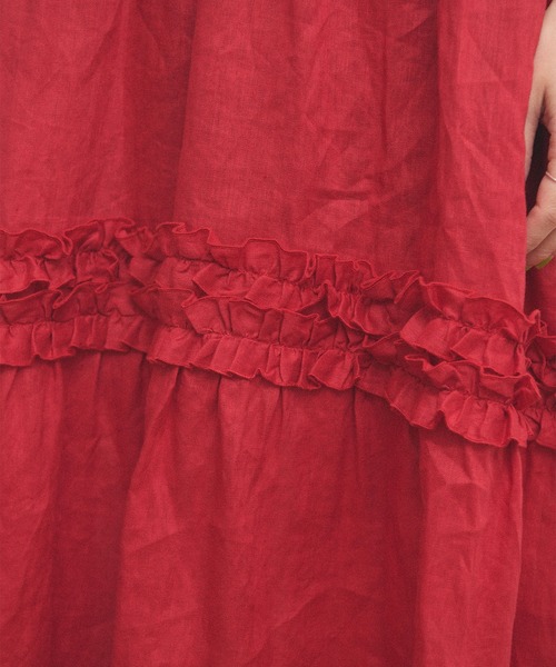 fig London(フィグロンドン)の「daily LINEN dress(ワンピース・レディース・レッド/グリーン/ピンク・FREE)」の10枚目の写真