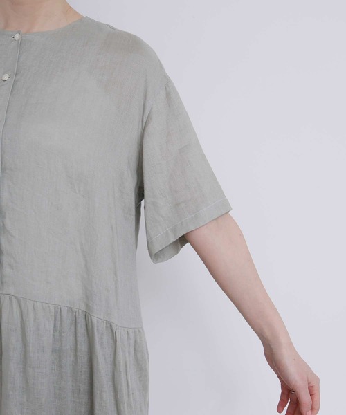 fig London(フィグロンドン)の「daily LINEN dress(ワンピース・レディース・レッド/グリーン/ピンク・FREE)」の7枚目の写真