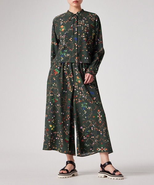 PS Paul Smith(ピーエスポールスミス)の「ウィメンズ "Keepsake"プリント ブラウス / 165325 SH282(シャツ/ブラウス・レディース・ライトベージュ/カーキ・40)」の10枚目の写真