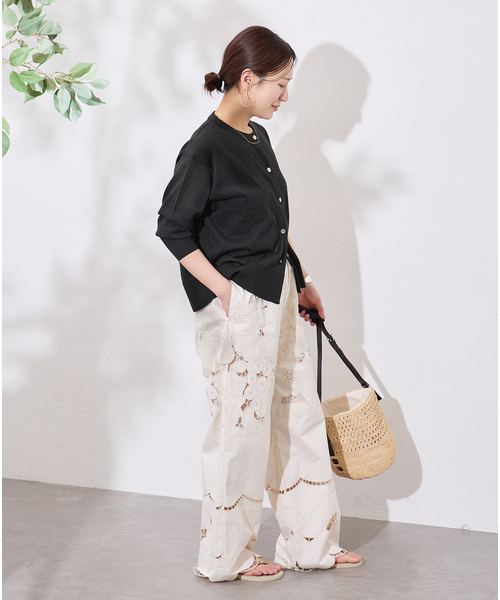 JOURNAL STANDARD（ジャーナルスタンダード）の「【UVカット・抗菌】パーフェクトサマーカーディガン（カーディガン/ボレロ・レディース・レッド/ブラック/キャメル・FREE）」の12枚目の写真