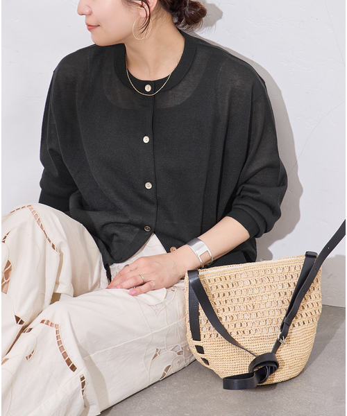 JOURNAL STANDARD（ジャーナルスタンダード）の「【UVカット・抗菌】パーフェクトサマーカーディガン（カーディガン/ボレロ・レディース・レッド/ブラック/キャメル・FREE）」の14枚目の写真